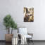Lupine Serenity Contemporary Dog Wolf Flower Forest Wall Art Print by Treechild - Wrapped Canvas Print-1441198424