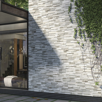 Cubics 6" x 24" Ledger Panel Porcelain Wall Tile