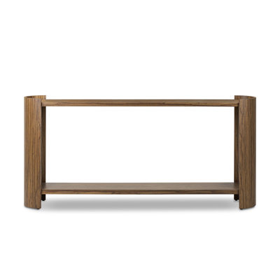 Damari Console Table-Medium Brown Limba