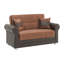 Causeuse convertible avec rangement Primenest Ithara Collection, brun-1296692473