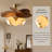 23.62" Retro Brown Glass Flush Mount Lighting