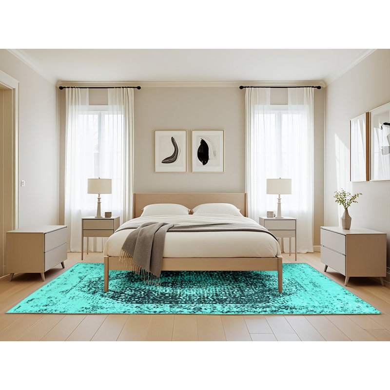 Deandrew Oriental Indoor Rug, Rectangle 5' x 8'