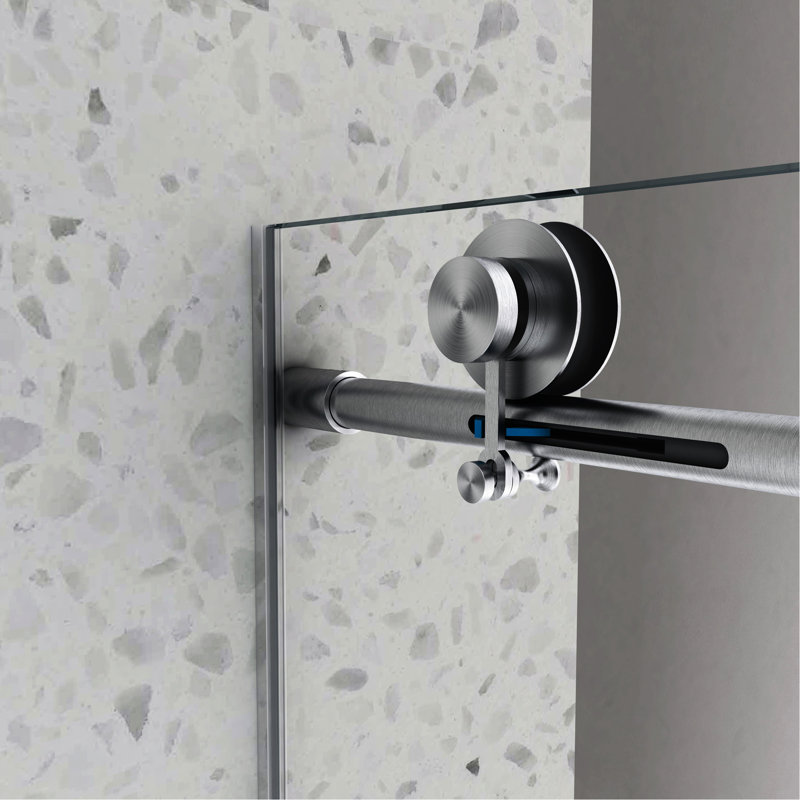 5476 Brushed Shower Door With Soft Closing Function - 70Mm 304 Stainless Steel, Nano Cleaning & Membrane Cleaning, Adjustable Feature