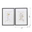 Duo d'art mural 20 x 28 po, donnez à la pièce un look élégant - cadre 40% ps, 20% verre organique, papier, ajoutez du charme à