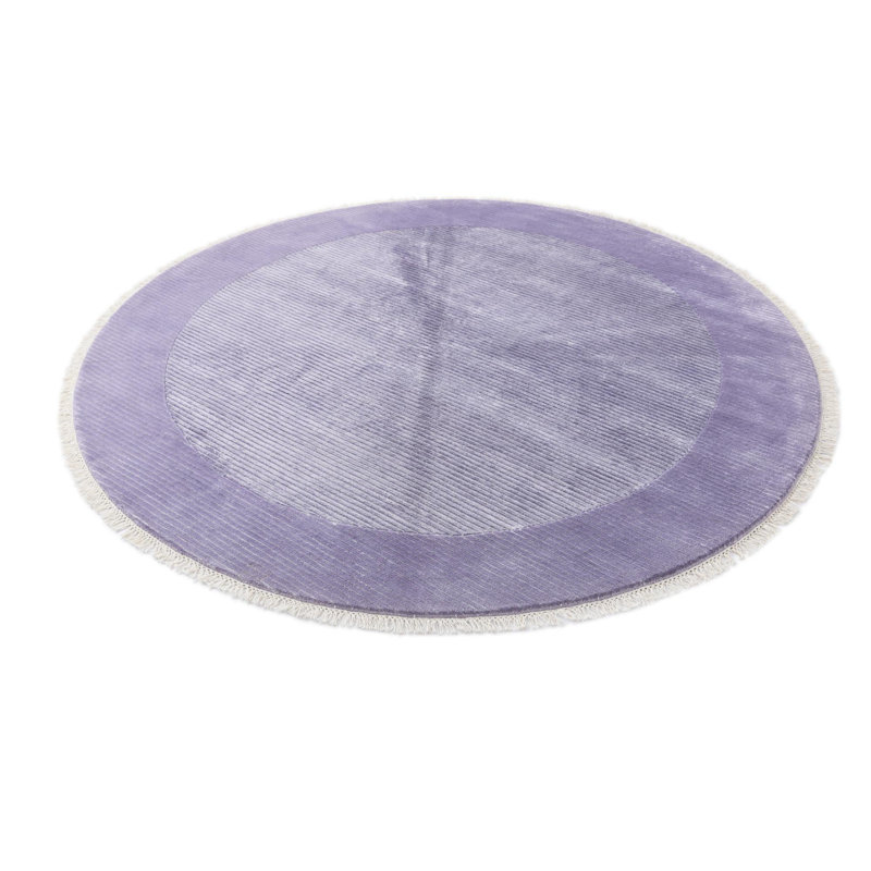 Tapis rond rond violet