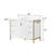 Zealyn 35'' H x 48" W Bathroom Vanity With Stain-resistant Carrera White Quartz Top and Single Sink
