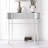 Berislav 33.46'' Glass Top Console Table