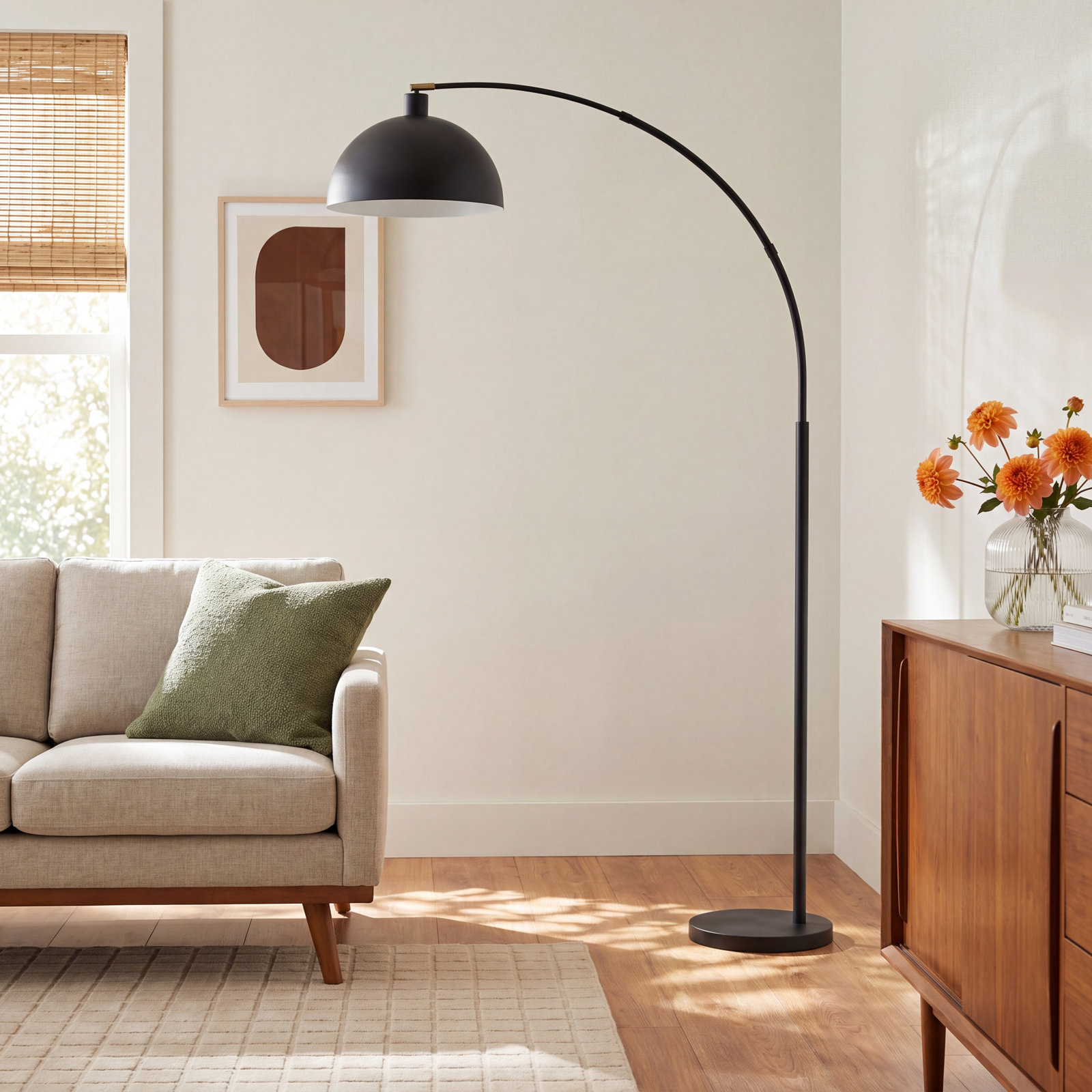 Emersynn 78" Dimmable Floor Lamp, Black