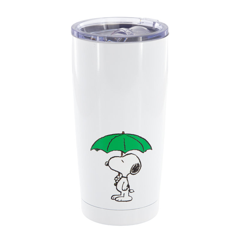 Peanuts 17-Ounce Thermal Tumbler with lid in White