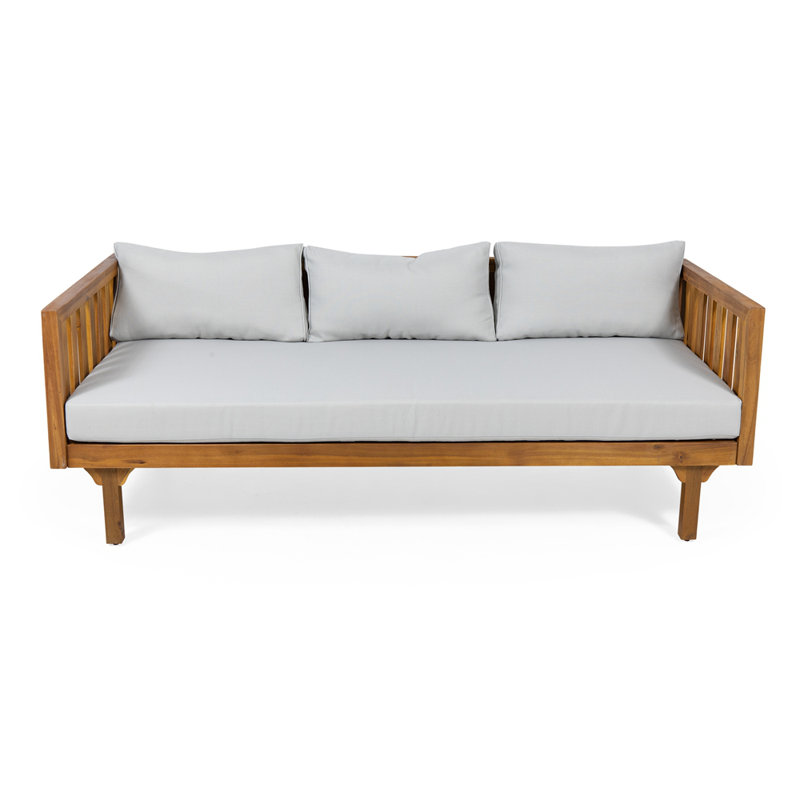 CLAREMONT 3 SEATER DAYBED, Light Gray, Teak