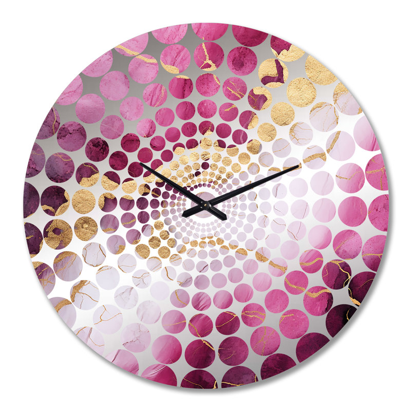 Lillianah - Horloge murale abstraite en marbre, Grand