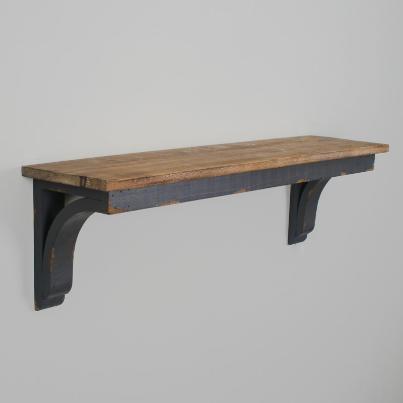 Stepanie Plywood Solid Wood Bracket Shelf