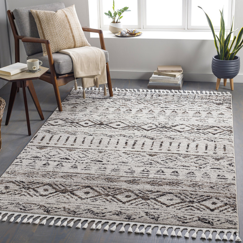 Tapis gris / brun Sorren, Rectangle 9 pi 2 po x 12 pi