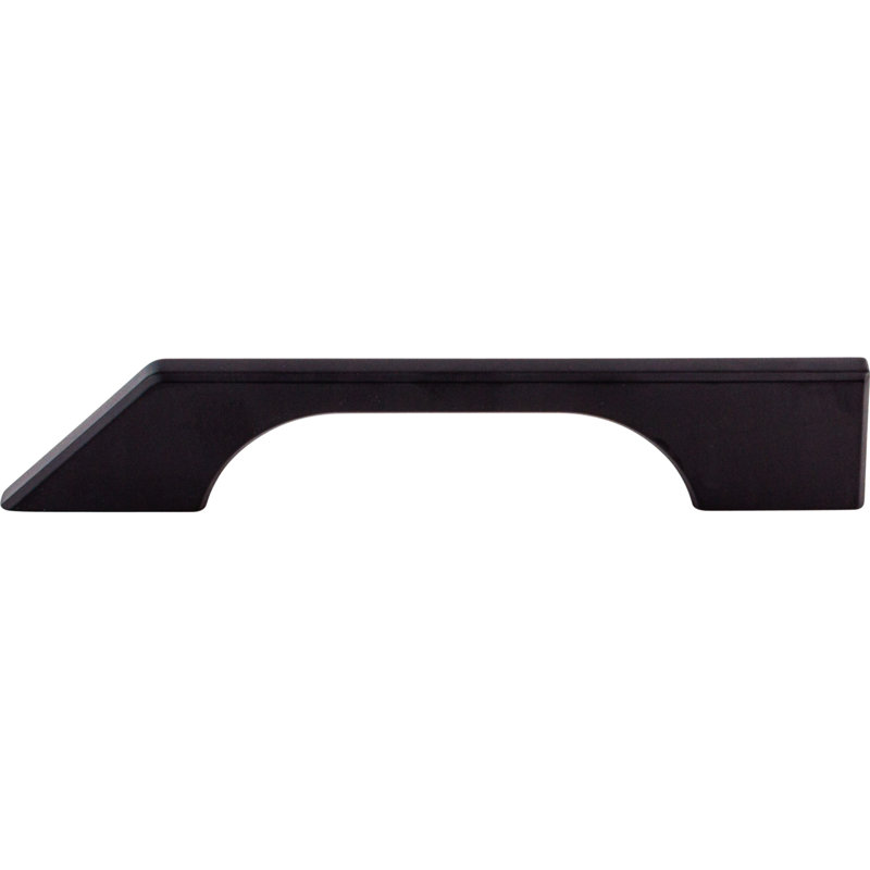 Tapered Bar pull, Flat Black, 5" Center to Center