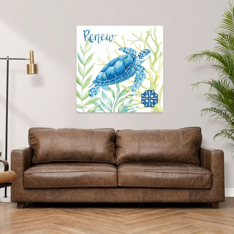 Seaside Renew 1 Piece Wrapped Canvas Wall Art, 91.44cm H x 91.44cm W