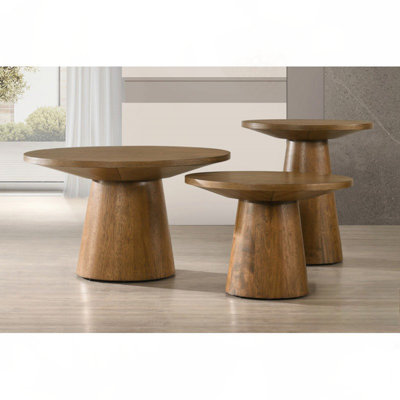 Table basse ronde en bois
