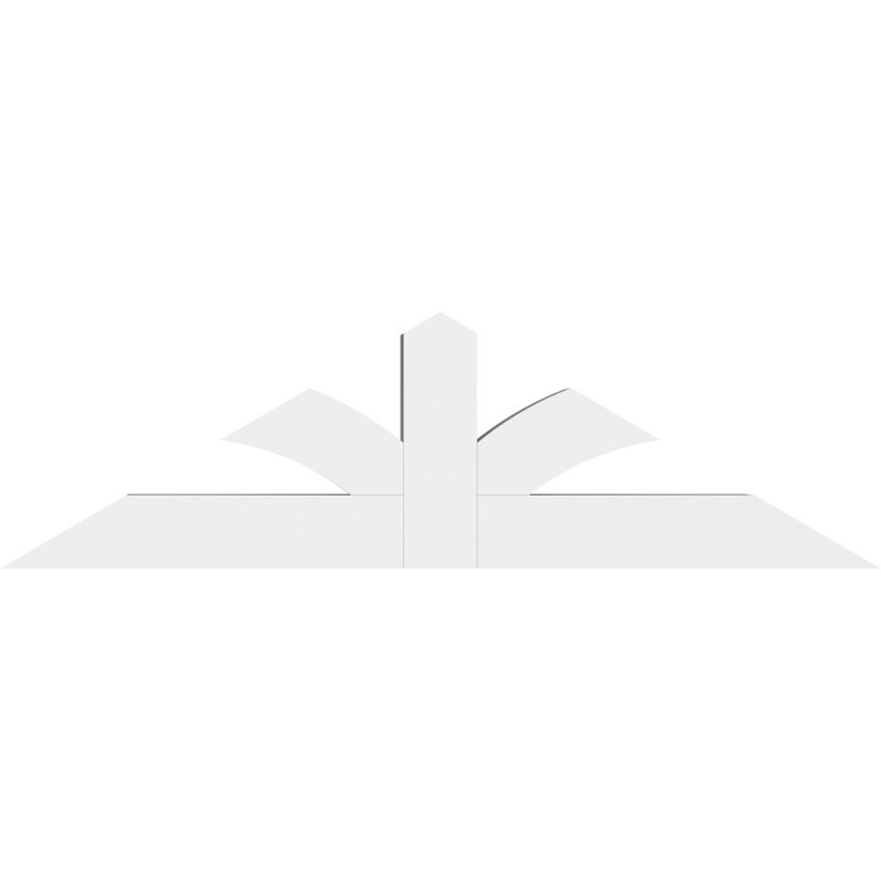 Support pour pignon en PVC de qualité architecturale Richland, H 14 po x l 48 po (pas: 7/12), P 4 po x F 4 po