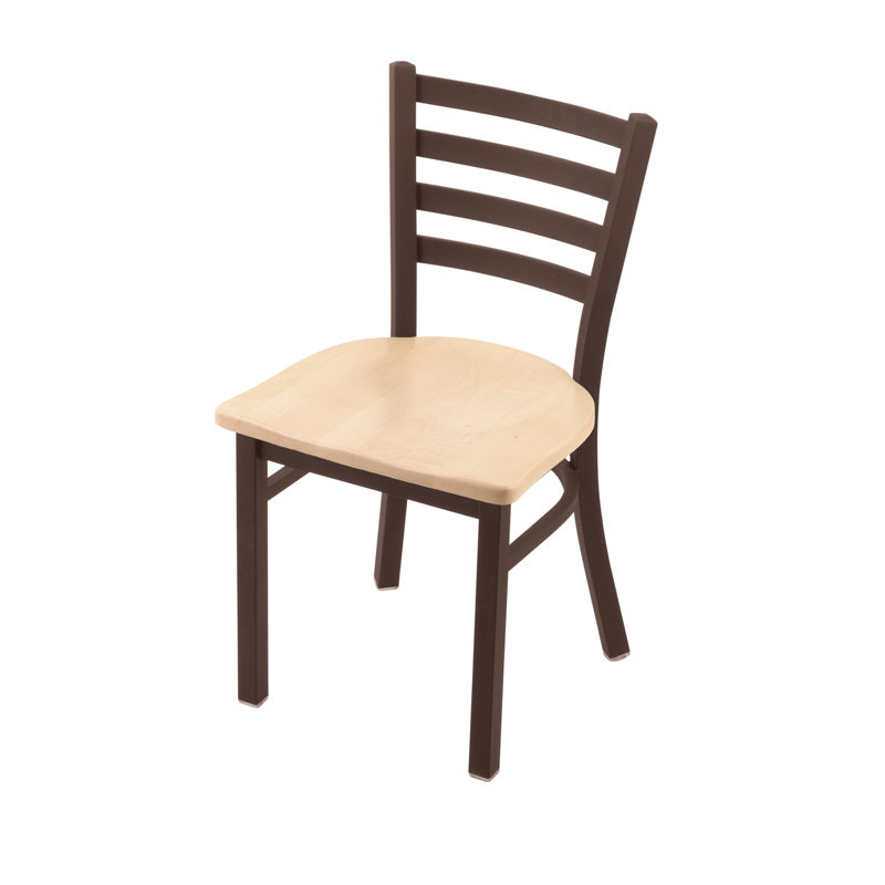 Jackie Side Chair, Bronze, Wood-Natural Maple