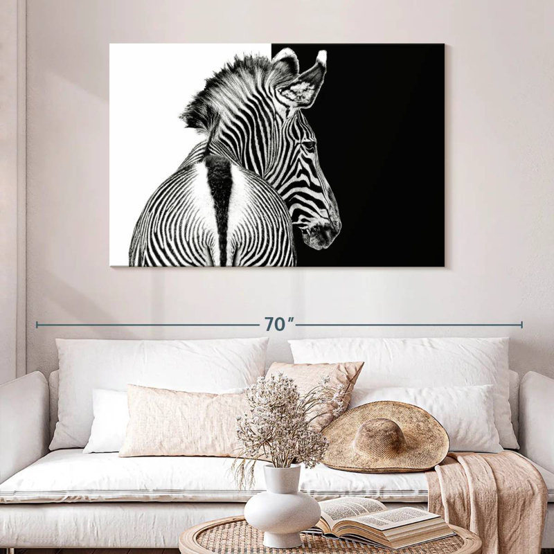 Brampt Zebra Contrast, 32" H x 48" W