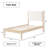 Ardin Solid Wood Bed Frame With Cream Boucle Upholstered Headboard-163693306-163708920