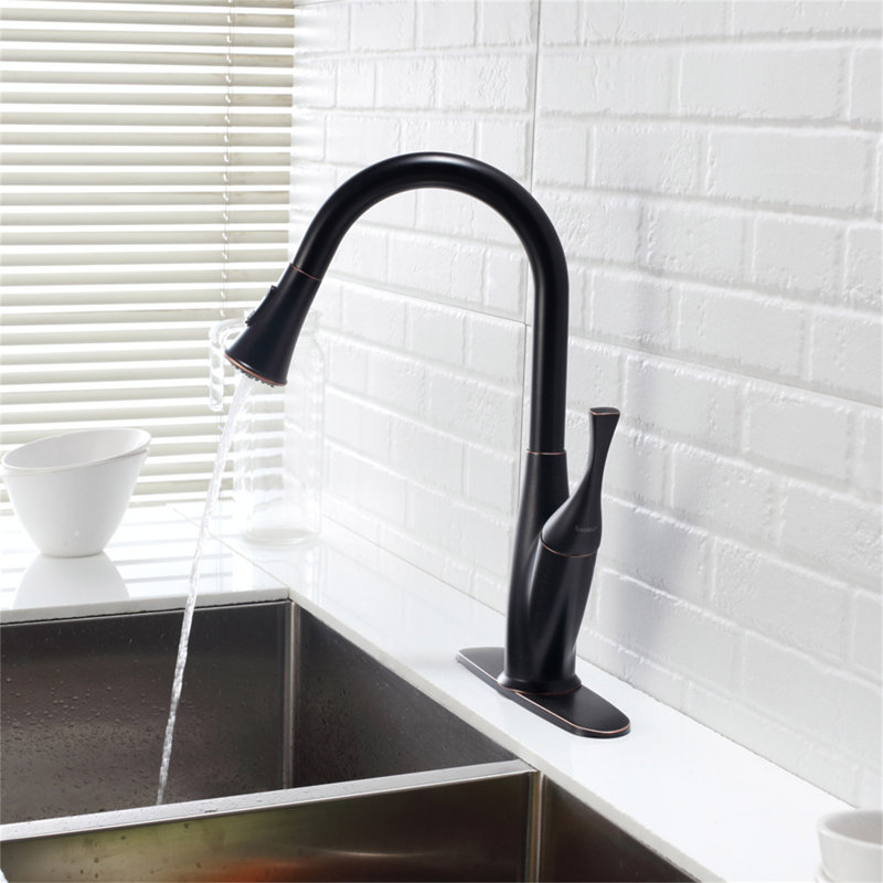 Kitchen Faucet with Pull Out Spraye, Oil-Rubbed Bronze