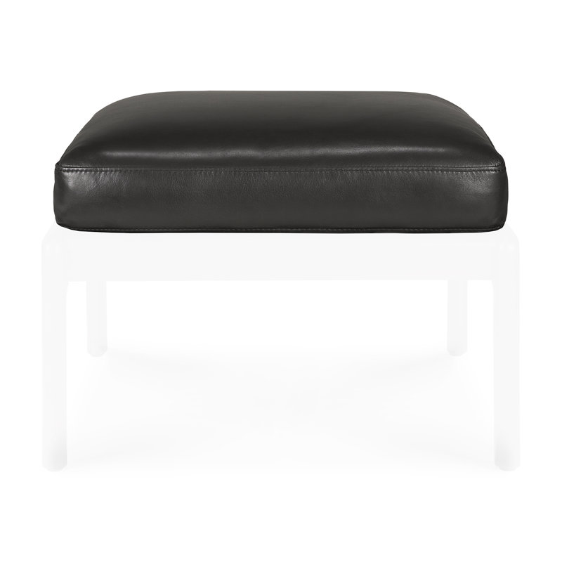Jack Outdoor Ottoman, Black