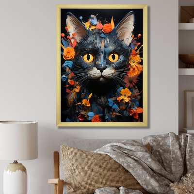 «Pixiebob Pondering Cat Collage», impressions sur toile