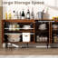 Hessle Storage Cabinet, 47.2” Buffet Cabinet With 3 DIY Doors And Adjustable Shelves, Coffee Bar Cabinet For Kitchen,Dining Room,Living-292945592