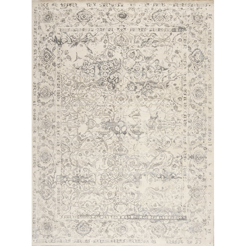 Amour Hand Knotted Area Rug, Rectangle 9' x 12'
