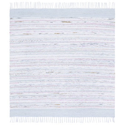 Rag Rug 401 Hand Woven Cotton Abstract Rug