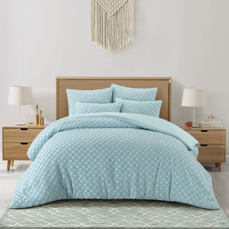  5 Pieces Duvet Set, California King Duvet + 4 Additional Pieces, Blue