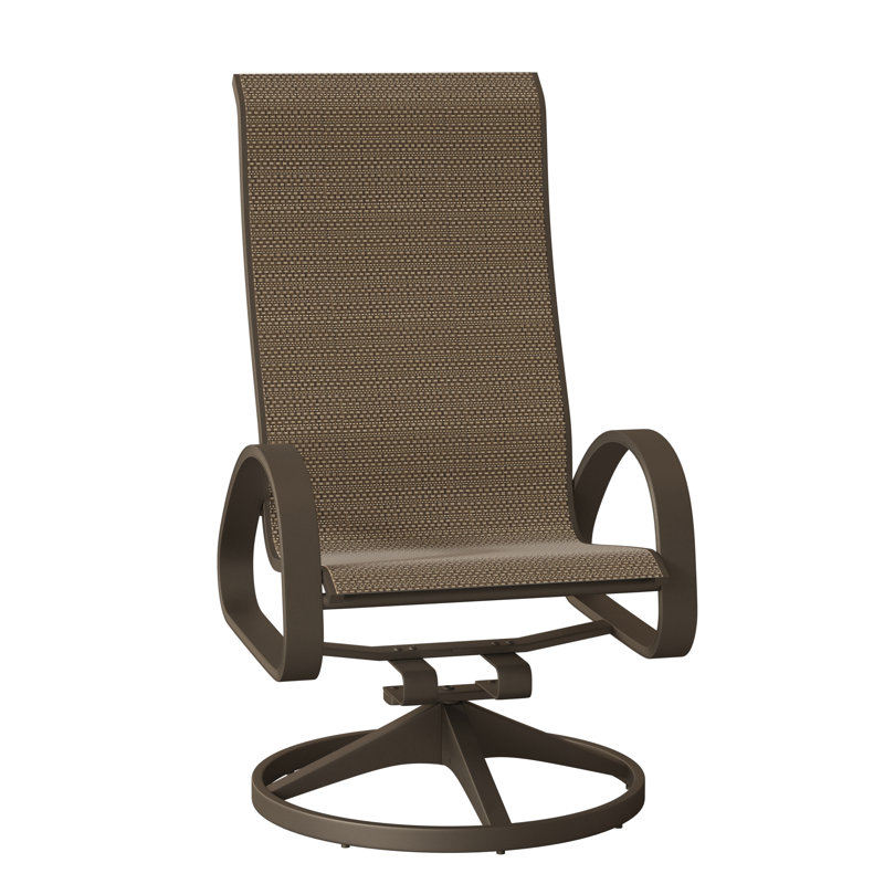 Fauteuil de patio pivotant Hiraku, Beacon taupe Sunbrella®, Désert texturé