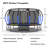 16Ft Trampoline With Enclosurerecreational Trampolines With Ladder And Antirust Coating, Astm Approval Outdoor Trampoline For Kids