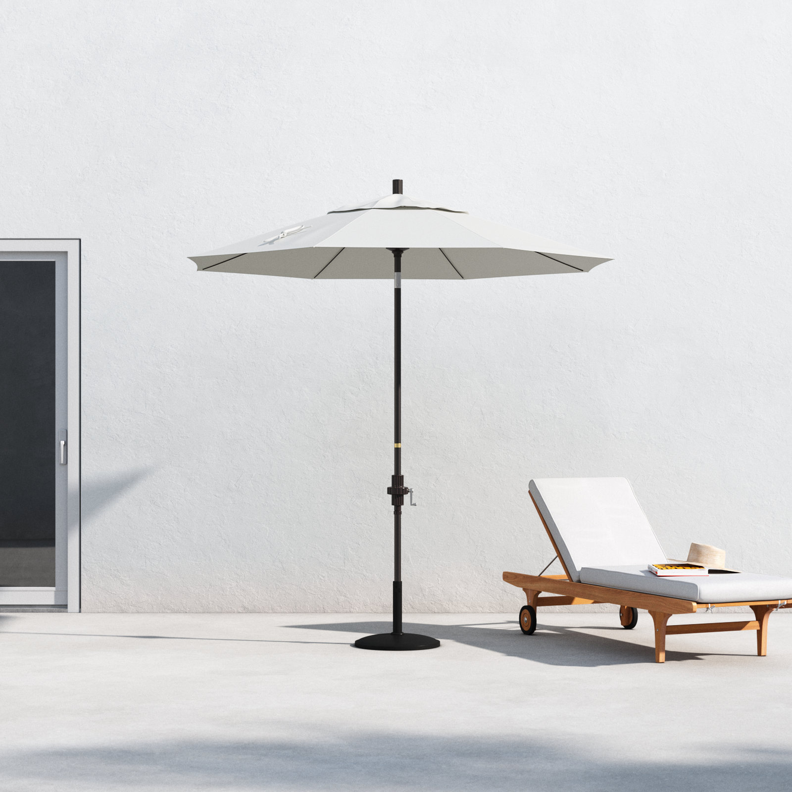 Che 90'' Outdoor Umbrella, Natural- Pacifica