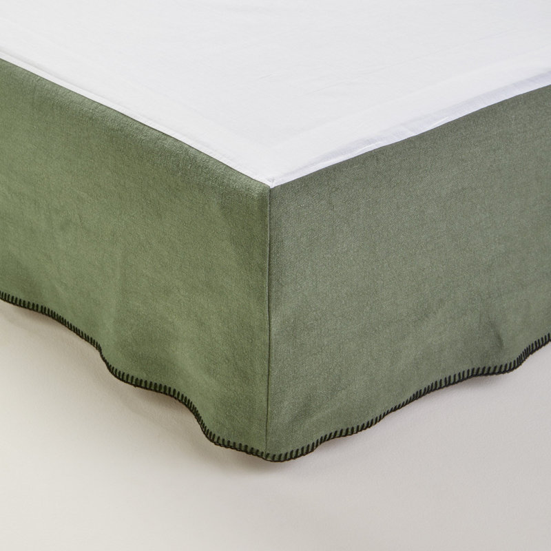 Nino Tailored Wrap Around, 140cm W x 32cm D, Dark Green