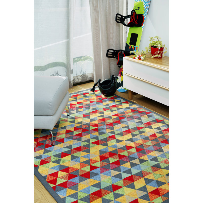 Railey Geometric Hand Woven Area Rug, Rectangle 200 x 300cm