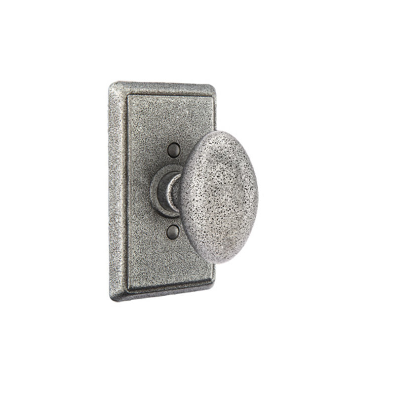 Savannah 2.5'' Diameter Passage (Hall & Closet) Oval Knob, Satin Stainless Steel