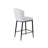 Upholstered Faux Leather Counter Stool with Steel Frame