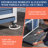 Solid Wood Mobile Rabbit Hutch with Ramp and Pull-Out Tray Blue-251295594