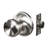 Terrace Passage Hall/Closet Door Knob with Universal 6-Way Latch-14651639
