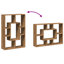 90cm H x 63cm W Geometric Bookcase-105620071