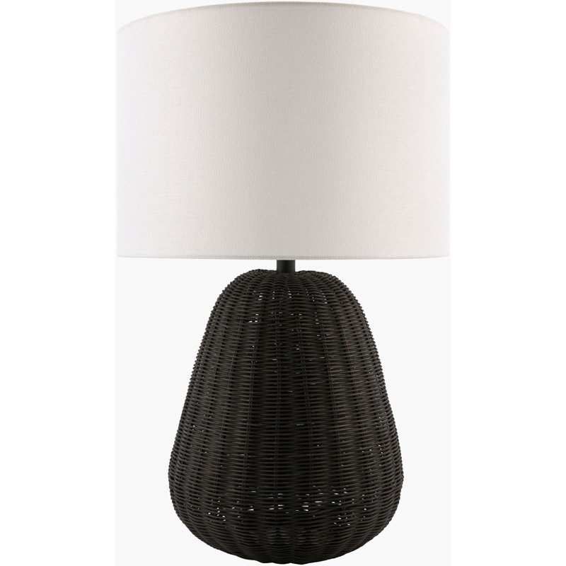 Lampe de table Ollie, Noir, Blanc