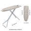 Table à repasser avec grande surface de repassage de 51 x 13 pouces, planche à repasser épaisse à 4 couches avec revêtement résistant à la chaleur et housse 100 % coton, 7 hauteurs réglables pour une utilisation à la maison ou dans la buanderie.