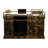 Retro Rectangular Manufactured Wood Reception Desk