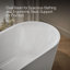 Evok 66 In. X 30 In. Freestanding Bath With Center Toe-Tap Drain