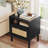 Aimara Rectangular Nightstand with Rattan Door-1431451711-1469973159