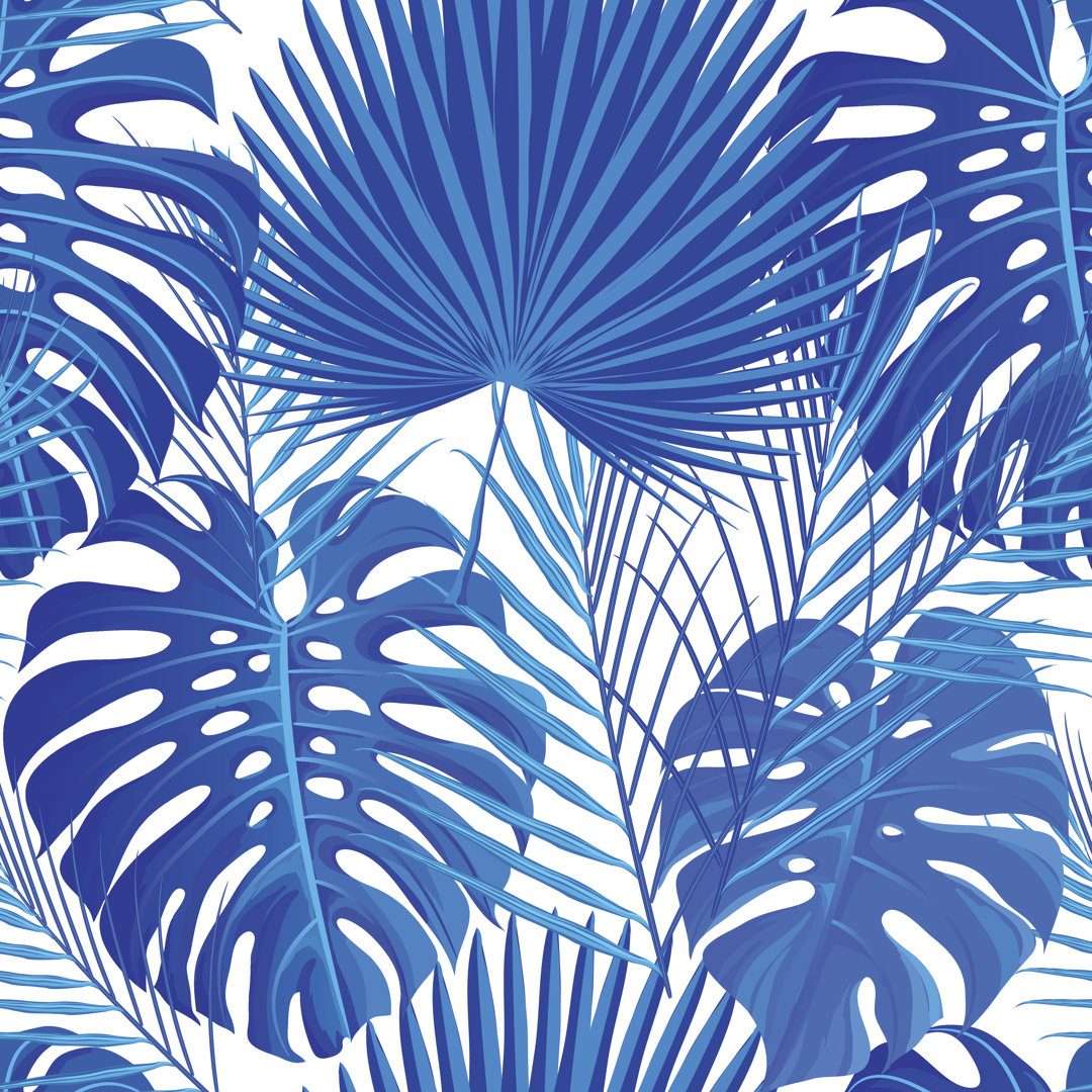 Tropical Exotic Palm Leaves by IrinaDvilyuk - Wrapped Canvas Print