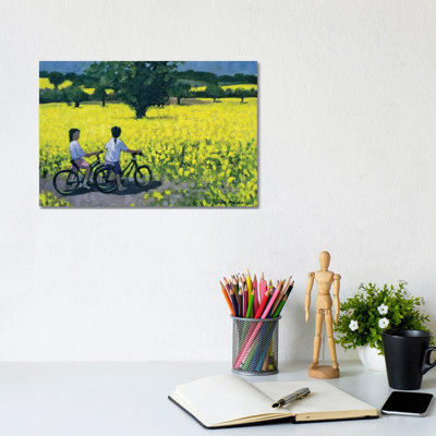 Yellow Field, Kedleston, Derby 1 Piece Wrapped Canvas Painting