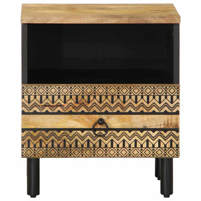 Lanai 40cm W Solid Wood Bedside Table