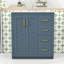 Ensemble de meuble-lavabo simple autoportant avec lavabo sous le comptoir en céramique Camuto Modern-317715550
